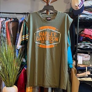 Harley-Davidson Green Tank Top